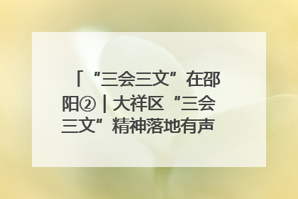 “三会三文”在邵阳②｜大祥区“三会三文”精神落地有声 以实干实绩助力区域高质量发展