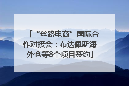 “丝路电商”国际合作对接会：布达佩斯海外仓等8个项目签约
