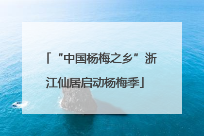“中国杨梅之乡”浙江仙居启动杨梅季
