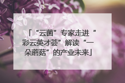 “云菌”专家走进“彩云英才荟”解读“一朵蘑菇”的产业未来