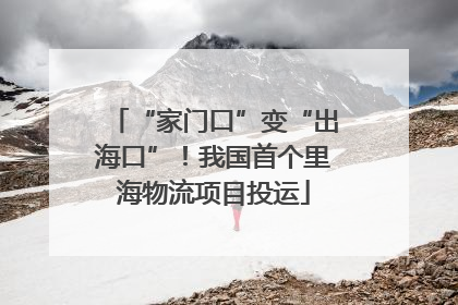 “家门口”变“出海口”！我国首个里海物流项目投运