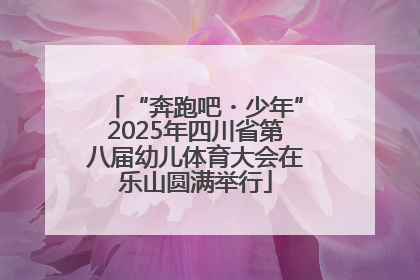“奔跑吧・少年”2025年四川省第八届幼儿体育大会在乐山圆满举行