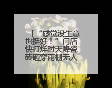 “感觉没生意也挺好！”门店快打烊时天降瓷砖砸穿雨棚无人受伤，湘潭女老板超好心态