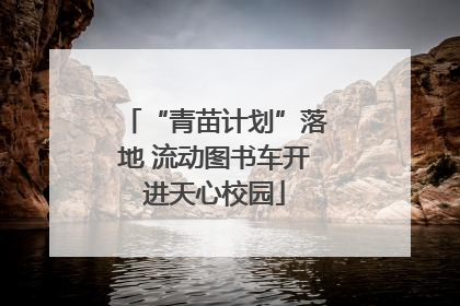 “青苗计划”落地 流动图书车开进天心校园