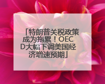 特朗普关税政策成为拖累！OECD大幅下调美国经济增速预期