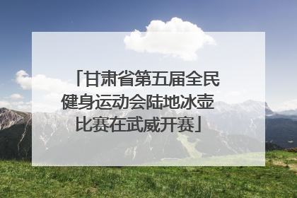 甘肃省第五届全民健身运动会陆地冰壶比赛在武威开赛