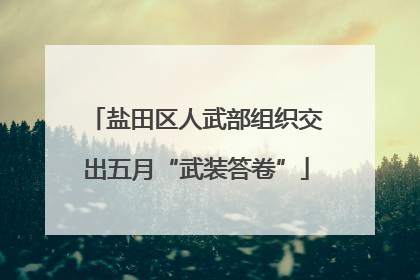 盐田区人武部组织交出五月“武装答卷”