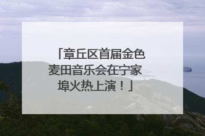章丘区首届金色麦田音乐会在宁家埠火热上演！