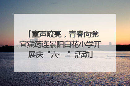 童声嘹亮，青春向党 宜宾筠连景阳白花小学开展庆“六·一”活动