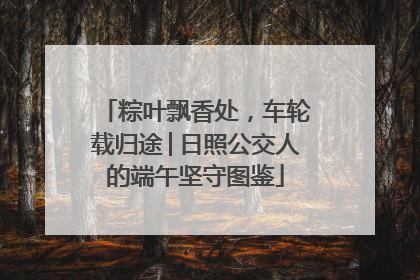 粽叶飘香处，车轮载归途│日照公交人的端午坚守图鉴