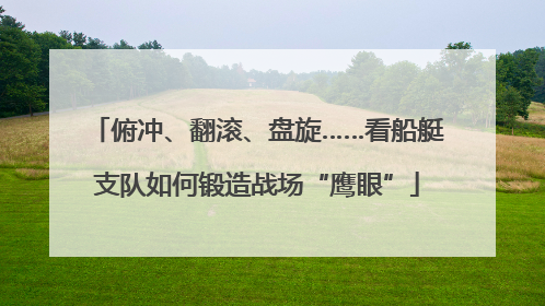 俯冲、翻滚、盘旋……看船艇支队如何锻造战场“鹰眼”