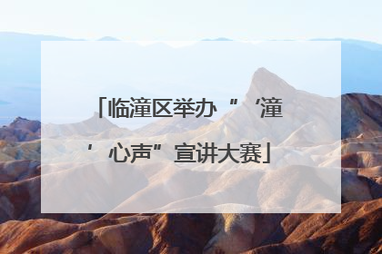 临潼区举办“‘潼’心声”宣讲大赛