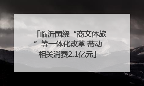 临沂围绕“商文体旅”等一体化改革 带动相关消费2.1亿元