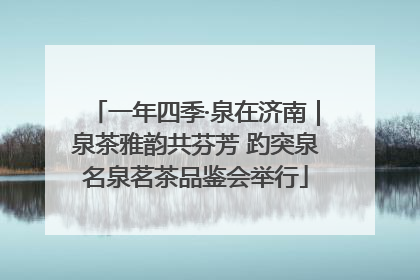 一年四季·泉在济南｜泉茶雅韵共芬芳 趵突泉名泉茗茶品鉴会举行