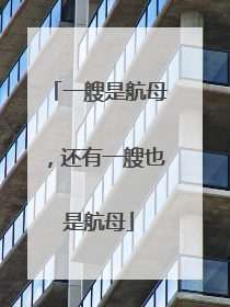 一艘是航母，还有一艘也是航母