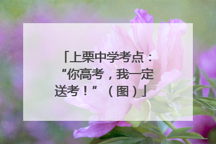 上栗中学考点：“你高考，我一定送考！”（图）