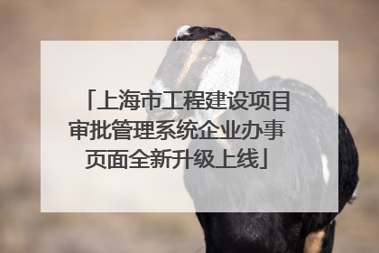 上海市工程建设项目审批管理系统企业办事页面全新升级上线