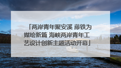 两岸青年聚安溪 藤铁为媒绘新篇 海峡两岸青年工艺设计创新主题活动开幕