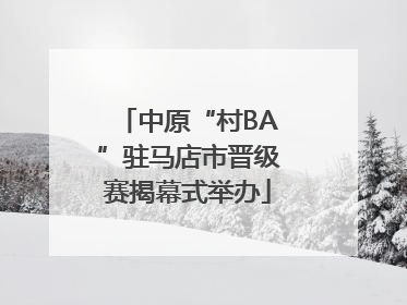 中原“村BA”驻马店市晋级赛揭幕式举办