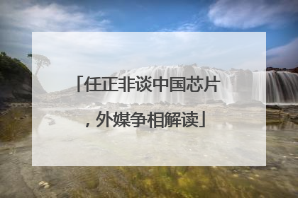 任正非谈中国芯片，外媒争相解读