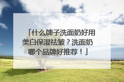 什么牌子洗面奶好用美白保湿祛皱？洗面奶哪个品牌好推荐！