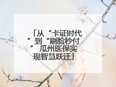 从“卡证时代”到“刷脸秒付” 瓜州医保实现智慧跃迁