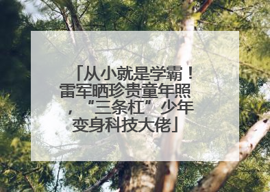 从小就是学霸！雷军晒珍贵童年照，“三条杠”少年变身科技大佬