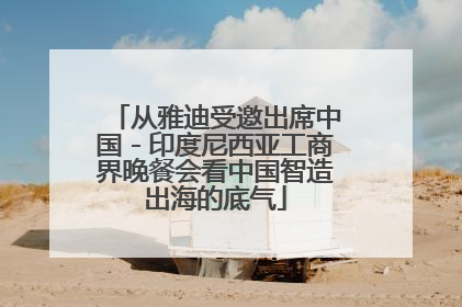 从雅迪受邀出席中国－印度尼西亚工商界晚餐会看中国智造出海的底气