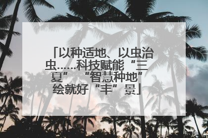 以种适地、以虫治虫……科技赋能“三夏” “智慧种地”绘就好“丰”景