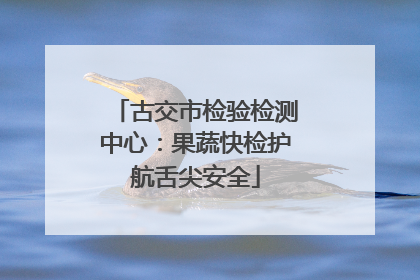 古交市检验检测中心：果蔬快检护航舌尖安全