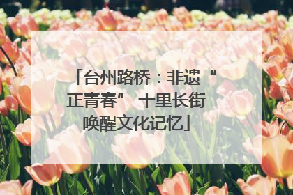 台州路桥：非遗“正青春” 十里长街唤醒文化记忆