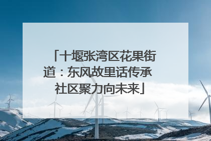 十堰张湾区花果街道：东风故里话传承 社区聚力向未来
