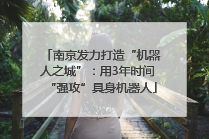 南京发力打造“机器人之城”：用3年时间“强攻”具身机器人