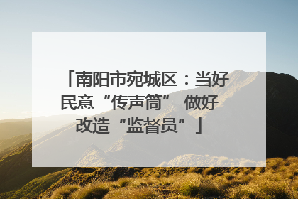 南阳市宛城区：当好民意“传声筒” 做好改造“监督员”