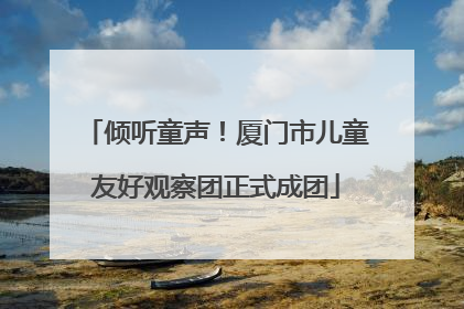 倾听童声！厦门市儿童友好观察团正式成团