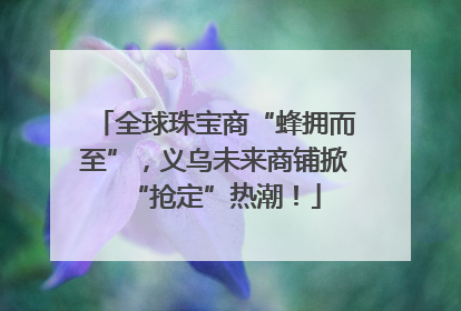 全球珠宝商“蜂拥而至”，义乌未来商铺掀“抢定”热潮！