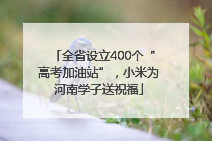 全省设立400个“高考加油站”，小米为河南学子送祝福