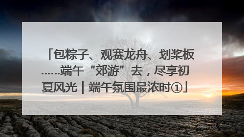 包粽子、观赛龙舟、划桨板……端午“郊游”去，尽享初夏风光｜端午氛围最浓时①
