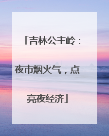 吉林公主岭：夜市烟火气，点亮夜经济