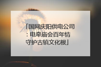 国网庆阳供电公司：电牵庙会百年情 守护古镇文化根