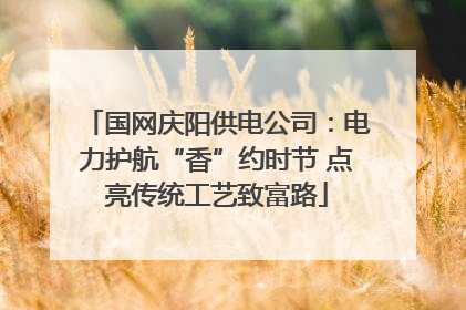 国网庆阳供电公司：电力护航“香”约时节 点亮传统工艺致富路