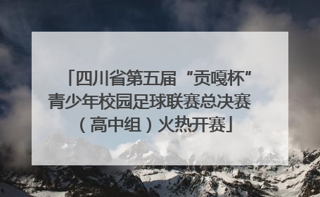 四川省第五届“贡嘎杯”青少年校园足球联赛总决赛（高中组）火热开赛