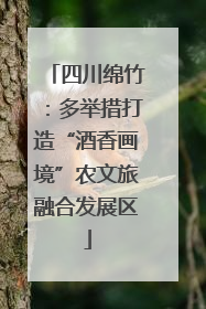 四川绵竹：多举措打造“酒香画境”农文旅融合发展区