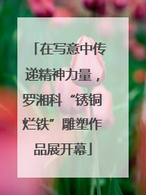 在写意中传递精神力量，罗湘科“锈铜烂铁”雕塑作品展开幕