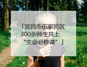 宜昌市伍家岗区300余师生共上“生命必修课”