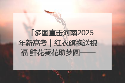 多图直击河南2025年新高考｜红衣旗袍送祝福 鲜花葵花助梦圆——尉氏县高考暖心送考