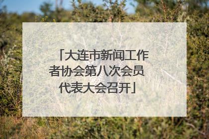 大连市新闻工作者协会第八次会员代表大会召开