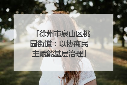 徐州市泉山区桃园街道：以协商民主赋能基层治理