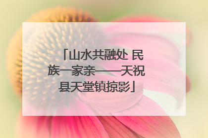 山水共融处 民族一家亲——天祝县天堂镇掠影