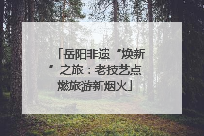 岳阳非遗“焕新”之旅：老技艺点燃旅游新烟火